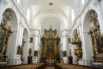 Linz, barocke Altre und Kanzel der Karmeliterkirche (07.04.2013)