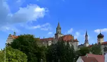 Sigmaringen, Blick zum Hohenzollernschlo�, Aug.2007