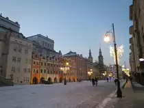 Fu�g�ngerzone im winterlichen Liegnitz (Legnica) im Januar 2013