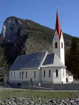 Au im Bregenzerwald, St. Leonhard Kirche, erbaut um 1390, 1788 vergr��ert und barockisiert (14.04.2013)