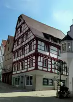 Pfullendorf, Fachwerk in der Hauptstra�e, Aug.2012