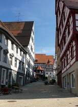 Pfullendorf, Blick in die Hauptstrae, Aug.2012