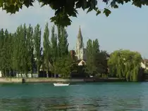 Konstanzer M�nster von der Seeufer Promenade aus gesehen am 23.08.2012.