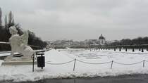 Blick auf das Untere Belvedere in Wien am 25.3.2013.