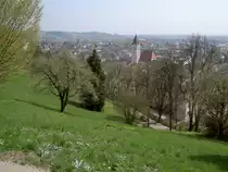 Aussicht auf Perg im unteren M�hlviertel von der Kalvarienbergkirche (21.04.2013)
