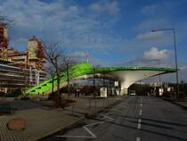 Der Hubschrauberlandeplatz vor dem Aachener Klinikum. (09.02.2013)