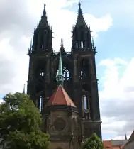 Der Blick auf den Dom in Mei�en.(25.7.2011)