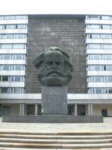 Das Karl-Marx-Monument im Stadtzentrum von Chemnitz.(4.8.2011)