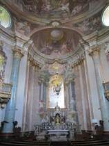 Lambach, Paurakirche, Fresken von Carlo I. Carloni, Figuren von Francesco Messenta, 
lbilder von Martino Altomonte, Stuck von Hans Georg und Franz Joseph Holzinger 
(05.05.2013)