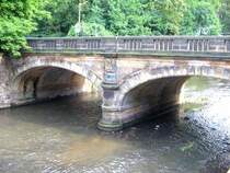 Die Chemnitzbr�cke an der Markthalle in Chemnitz, 1869 erbaut, 09.07.07