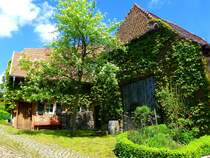 Deutschland, Saarland, Saarpfalz-Kreis, Eind (Stadtteil von Homburg), altes Bauernhaus, 18.05.2013