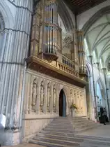 Rochester, Orgel und Lettner der Kathedrale (25.05.2013)