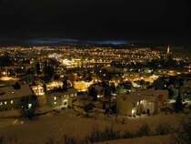  Trondheim by night  Nachtansicht von der Festung Kristiansten; 11.03.2002
