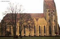 Grundtvigs-Kirche in Kopenhagen (Scan vom Dia, April 1984)