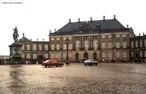 Schloss Amalienburg im Regen, Kopenhagen (Scan vom Dia, April 1984)