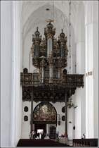 Gdansk. Die aus dem Jahr 1625 stammende Orgel der Marienkirche. 14.05.2013

