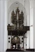 Gdansk. Die aus dem Jahr 1625 stammende Orgel der Marienkirche. 14.05.2013

