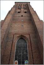 Gdansk. Der Turm der Marienkirche ist 82 m hoch. 14.05.2013