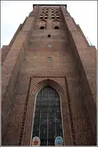 Gdansk. Der Turm der Marienkirche ist 82 m hoch. 14.05.2013