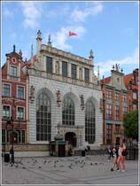 Gdansk. Der Artushof am Langen Markt geht auf das 14. Jahrhundert zurck und war seit dem 18. Jahrhundert Sitz der Danziger Brse. 14.05.2013