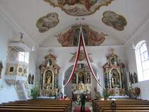 Huisheim, Altre und Kanzel von 1720 der Pfarrkirche St. Vitus (15.06.2013)