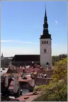 Tallinn. Blick vom Domberg auf die Nikolaikirche. 16.50.2013