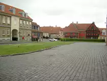 Middelfart, Fachwerkh�user am Kirchplatz, Insel F�nen (21.06.2013)