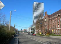 Frankfurt (Oder) den Oderturm von der Lindenstr aus gesehen 15-04-2007