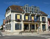 Fessenheim, das Rathaus der oberelsischen Gemeinde, Juni 2013