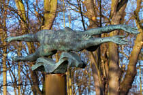 Skulptur im Kulturpark Neubrandenburg. - 04.03.2013