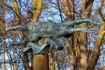 Skulptur im Kulturpark Neubrandenburg. - 04.03.2013