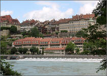 . Weltkulturerbe - Die Altstadt von Bern mit der Aare im Vordergrund. 21.06.2013 (Matthias)