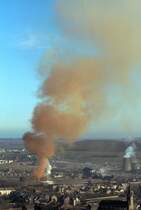 Luxemburg, Htte und Stahlwerk Rodange. Scan eines Dias aus dem Jahr 1975.