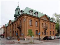 Kalmar. Das Reichsbankgebude in der Sdra Langgatan. 21.05.2013