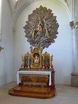Mariastein, Seitenaltar in der Klosterkirche, Juli 2013
