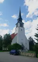 Kirche von Kemij�rvi, erbaut von 1951 bis 1952 durch die Firma Puolimatka (05.07.2013)