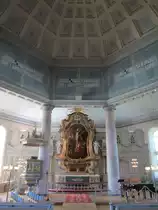 Sj�levad, Hochaltar der ev. Kirche (07.07.2013)