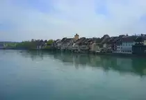 Rheinfelden, Blick von der Rheinbr�cke auf den Stadtteil in der Schweiz, April 2010