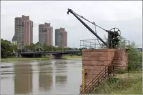 Mannheim. Hochh�user an der Neckarpromenade. 12.06.2013