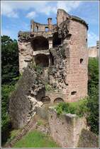 Heidelberg. Der Krautturm des Heidelberger Schlosses wurde 1693 von den franzsischen Soldaten gesprengt. 13.06.2013