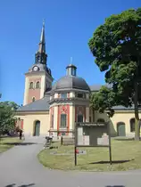 S�dert�lje, St. Ragnhilds Kirche, Dreischiffige Steinkirche, �lteste Teile aus dem 
12. Jahrhundert (09.07.2013)
