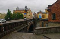 Norrkpping, Bergsbrcke ber den Motala Strm (10.07.2013)