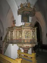 S�derk�ping, Kanzel in der St. Laurentius Kirche (10.07.2013)