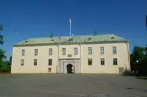 Link�ping, Schlo�, �lteste Teile aus dem 13. Jahrhundert, ab 1785 Residenz des 
Landeshauptmanns (11.07.2013)