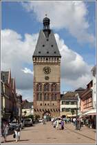 Speyer. Das Altprtel aus dem frhen 16. Jahrhundert war das westliche Stadttor und steht am westlichen Ende der Maximilianstrae. 14.06.2013