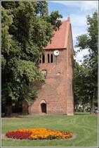 Der Glockenturm der Klosterkirche Arendsee. Aufnahmedatum: 21.07.2007