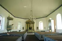 Link�ping, Altar und Kanzel der Kirche von Slaka (11.07.2013)