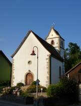 Bechtersbohl am Hochrhein, die katholische Kirche von 1670, Aug.2013