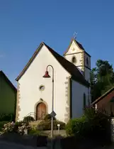 Bechtersbohl am Hochrhein, die katholische Kirche von 1670, Aug.2013