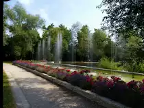 Bad Zurzach, die Wassersinfonie im Kurpark, erbaut 2007, Juli 2013
